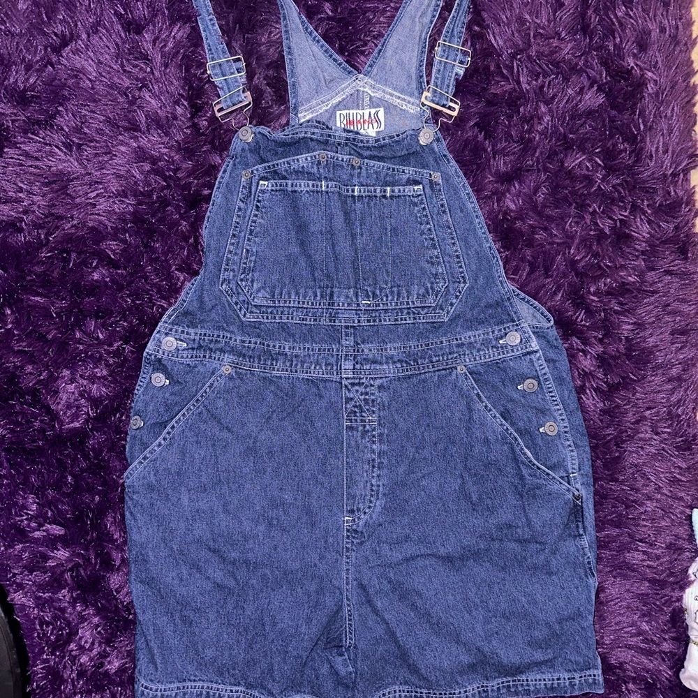 Vintage Bill Blass Short Denim Overalls